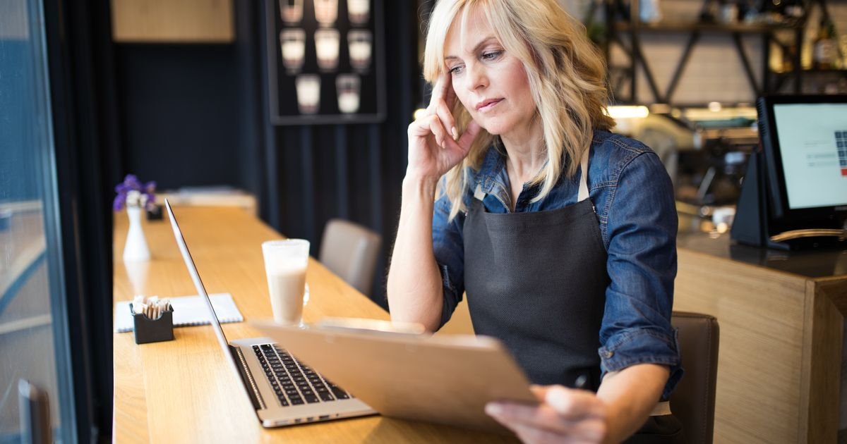 Woman working